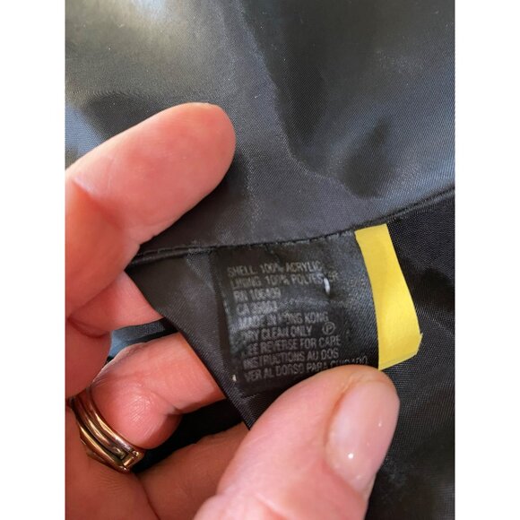 Tahari Arthur S. Levine Petite Open Front Tweed Jacket With Frayed Edges Black/W - Picture 10 of 10